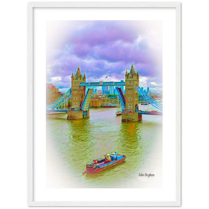 River Thames London Framed Print by John Brython