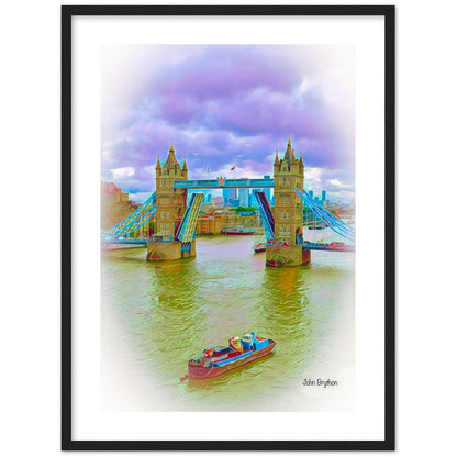 River Thames London Framed Print by John Brython