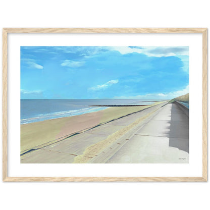 Prestatyn Beach Framed Print