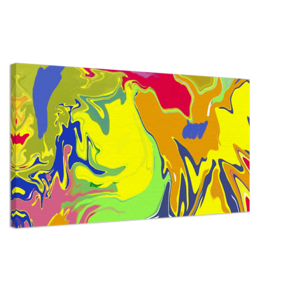 Bright Colourful Canvas Abstract Art Print
