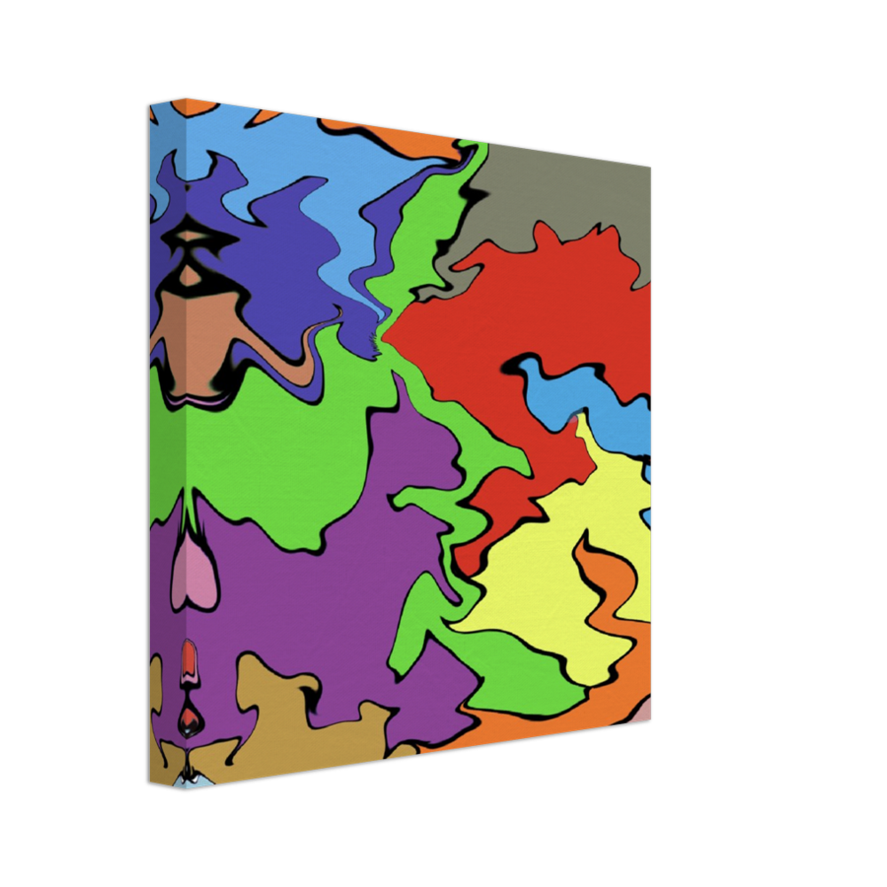 Multi Coloured Abstract Canvas
