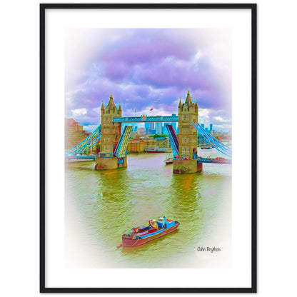 River Thames London Framed Print by John Brython