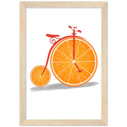 Pennyfarthing Framed Fruit Print Kitchen, Cafe Art Wall Deco