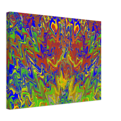 Rise of the Phoenix Multi Coloured Abstract Canvas Print