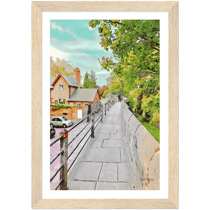 Chester City Walls Framed Print by John Brython