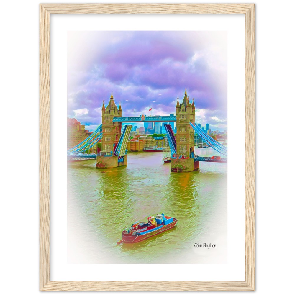 River Thames London Framed Print by John Brython