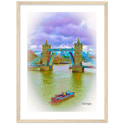River Thames London Framed Print by John Brython