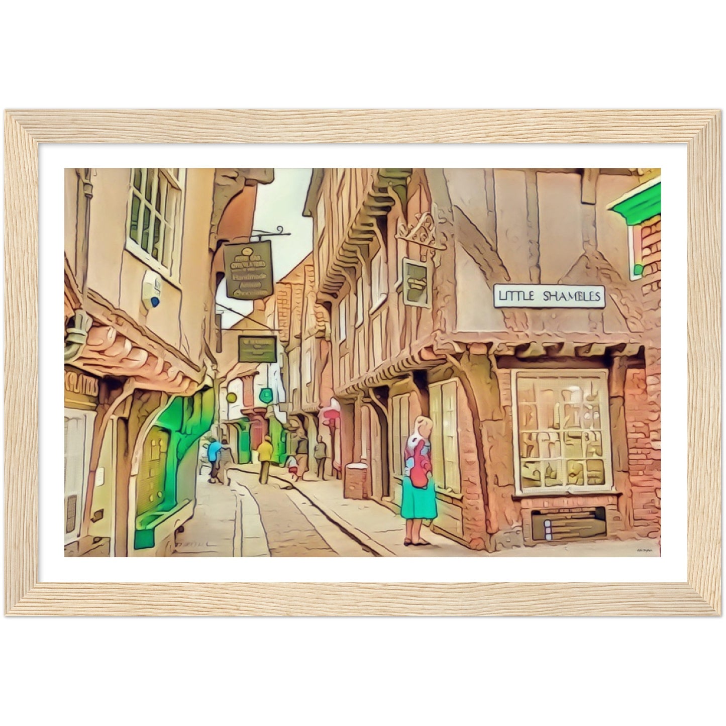 Little Shambles Framed Print by John Brython