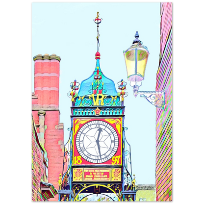 Chester Eastgate Clock  Print by John Brython