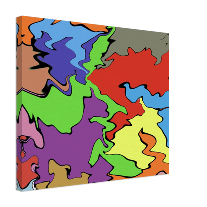 Multi Coloured Abstract Canvas
