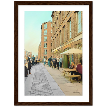 Chester Canal Pub Old Harkers Framed Print