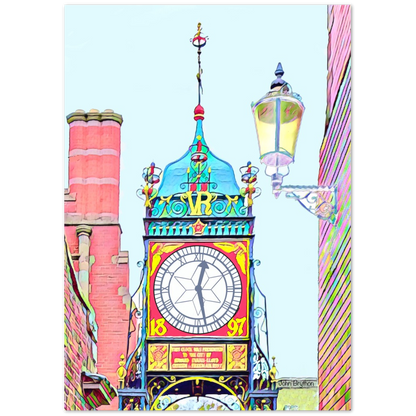 Chester Eastgate Clock  Print by John Brython