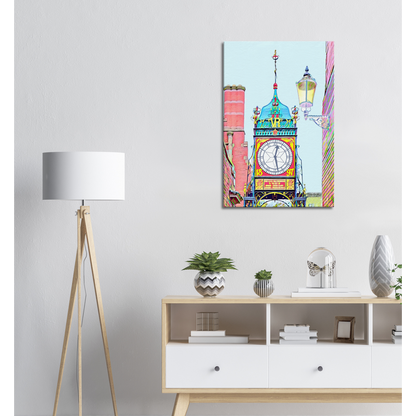 Chester Eastgate Clock Canvas Wall Art