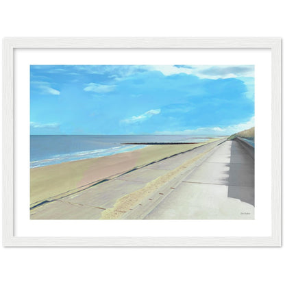 Prestatyn Beach Framed Print