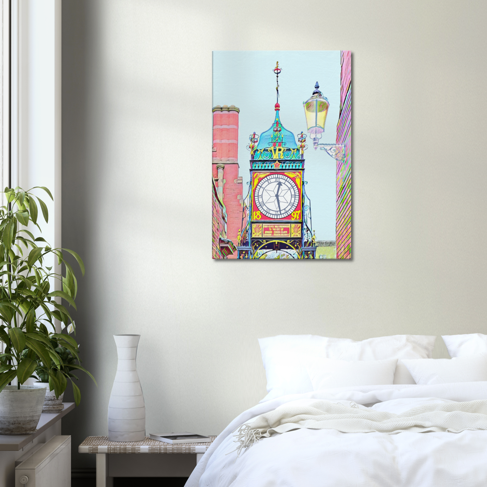 Chester Eastgate Clock Canvas Wall Art