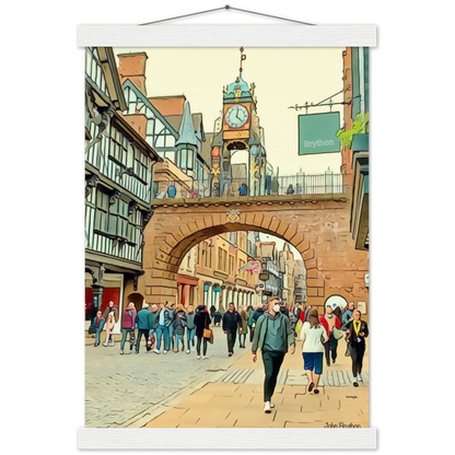 Eastgate Street Chester Poster Print  With Hanger