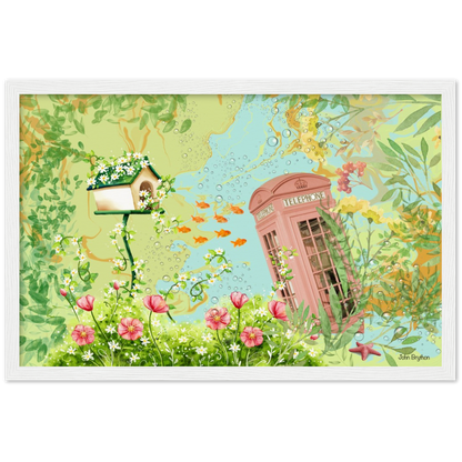 Freya’s Wonder Land Abstract Framed Poster