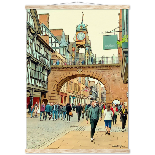 Eastgate Street Chester Poster Print  With Hanger