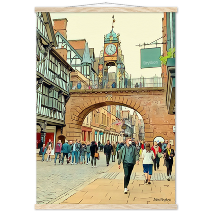 Eastgate Street Chester Poster Print  With Hanger