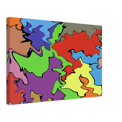 Multi Coloured Abstract Canvas