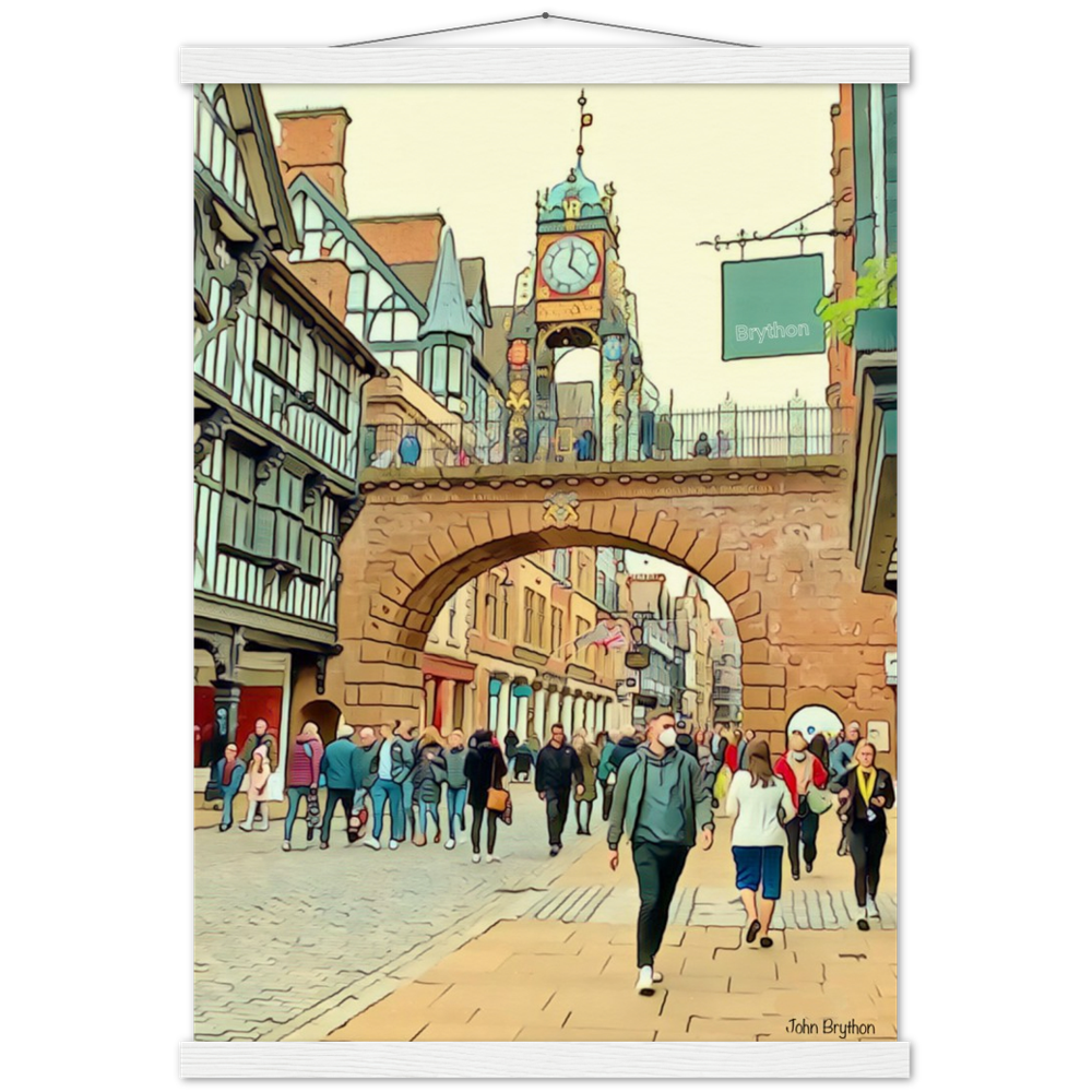 Eastgate Street Chester Poster Print  With Hanger