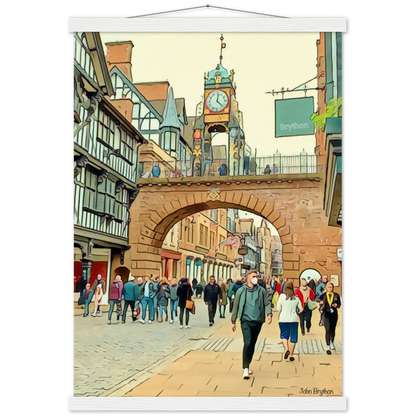 Eastgate Street Chester Poster Print  With Hanger