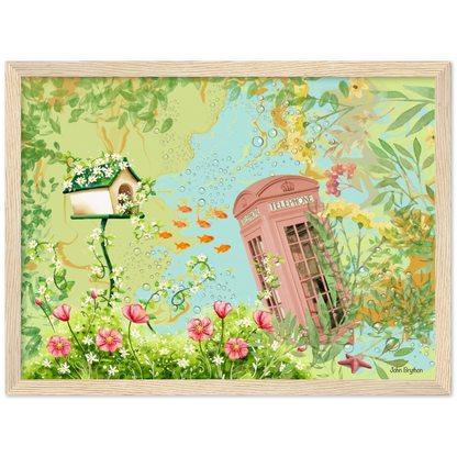 Freya’s Wonder Land Abstract Framed Poster