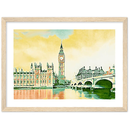 London Westminster River Thames framed print