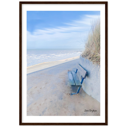 Prestatyn Beach Framed Print Tower Gardens