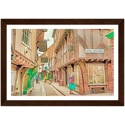 Little Shambles Framed Print by John Brython