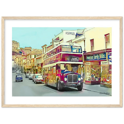 Old Union Street Torquay Framed Print