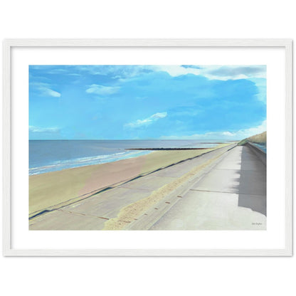 Prestatyn Beach Framed Print