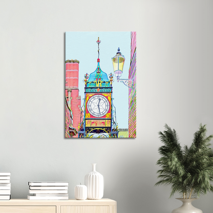 Chester Eastgate Clock Canvas Wall Art