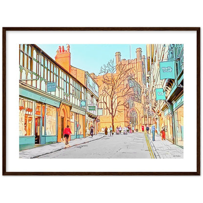 Chester Cathedral Street Art Framed Print
