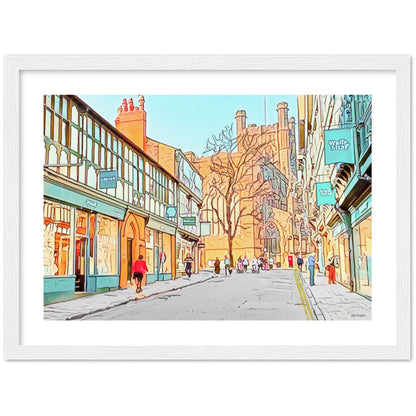 Chester Cathedral Street Art Framed Print