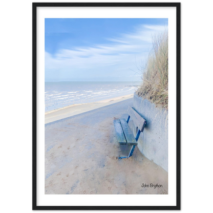 Prestatyn Beach Framed Print Tower Gardens