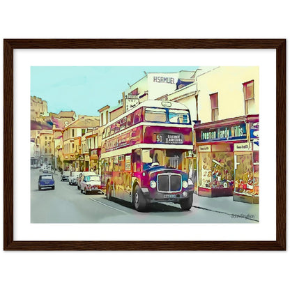 Old Union Street Torquay Framed Print