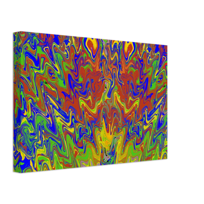 Rise of the Phoenix Multi Coloured Abstract Canvas Print