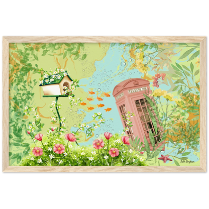 Freya’s Wonder Land Abstract Framed Poster