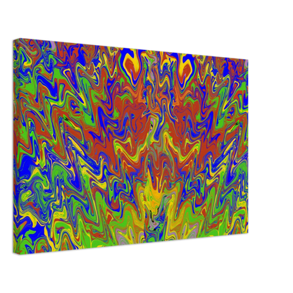 Rise of the Phoenix Multi Coloured Abstract Canvas Print