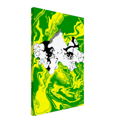 Peeping Girl Canvas Print