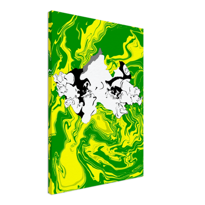Peeping Girl Canvas Print