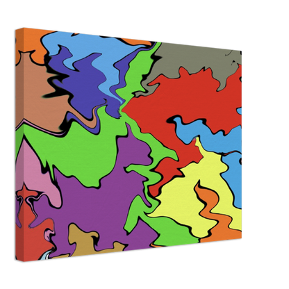 Multi Coloured Abstract Canvas
