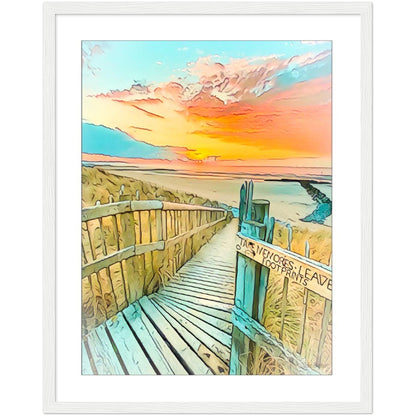 Prestatyn Beach Framed Art Print